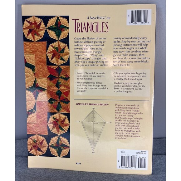 A New Twist on Triangles by Mary Sue Suit Quilting Book - Picture 2 of 12
